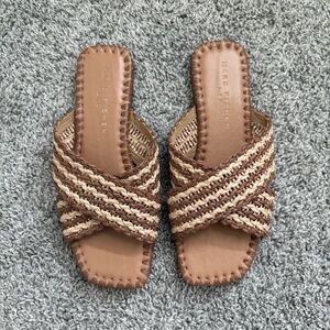 Women's Tan Woven Sandals